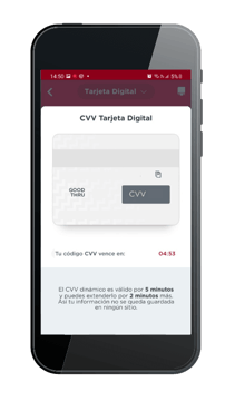 CVV dinámico de tarjeta Enlace Digital Banorte