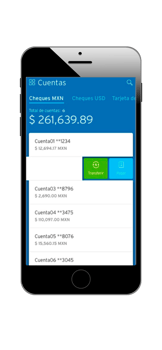Consultar saldo de tarjeta de débito Citibanamex en app
