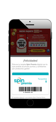 Spin Premia tarjeta digital