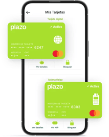 Tarjeta de crédito Plazo digital y física