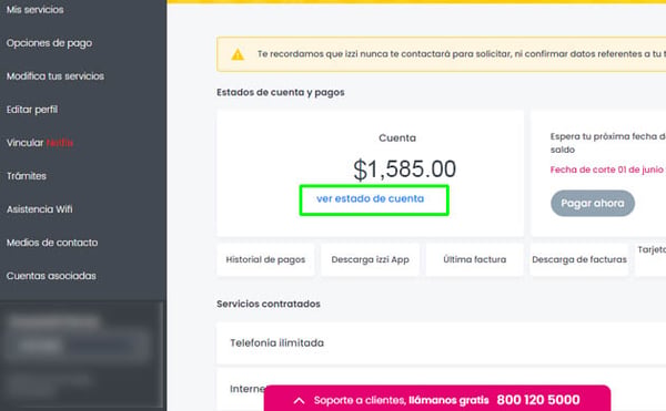 Consultar Estado De Cuenta De Izzi