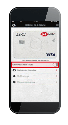 Activar tarjeta HSBC Zero en HSBC Control Total 