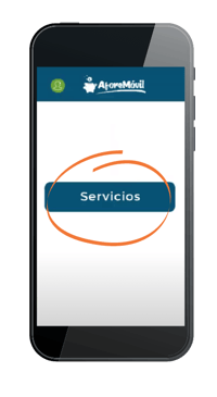 Opción servicios en Afore móvil