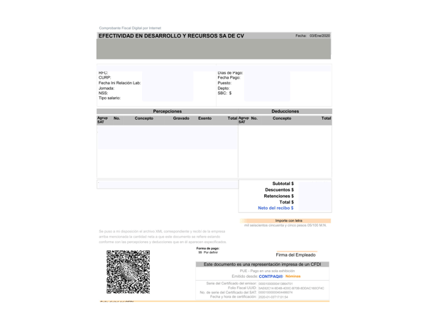 Carta De Comprobante De Ingresos Formato