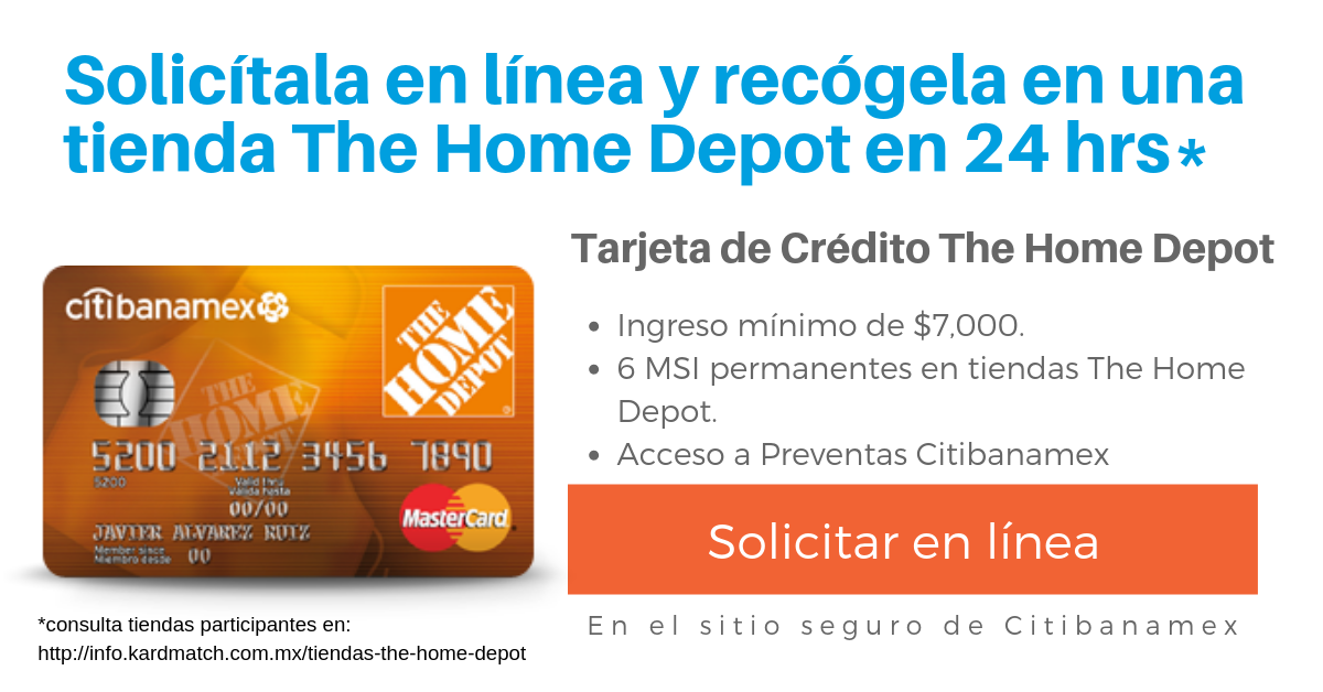 🧐Tarjeta Citibanamex Home Depot Ventajas y Desventajas